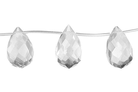 Clear Quartz Faceted Briolette