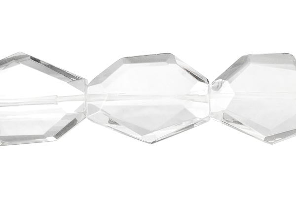 Clear Quartz Faceted Slab