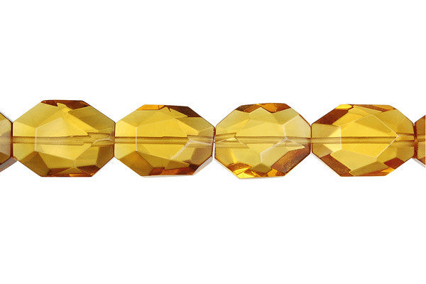 Champagne Quartz Super Nugget Faceted Beads, 16-Inch Strand, Beads for Jewelry Making