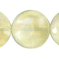 Pineapple Quartz Coin Pendant, 35x35mm, 1 Piece, Pendant for Jewelry Making