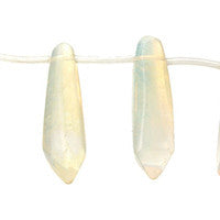 Pineapple Quartz Point Pendant, 10x25mm, 4 Pieces, Pendant for Jewelry Making