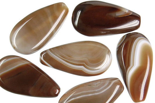 Sardonyx Briolette Pendant, 20x40mm, 1 Piece, Jewelry Making Supplies