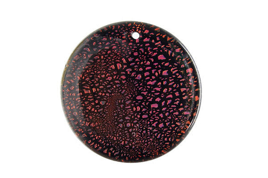 Pendant Dichroic Glass Coin (VR-18)
