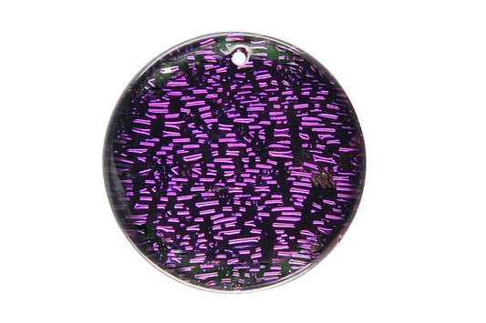 Pendant Dichroic Glass Coin (VR-20)