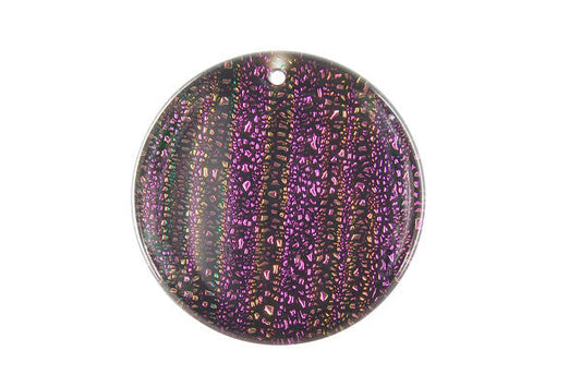 Pendant Dichroic Glass Coin (VR-30)