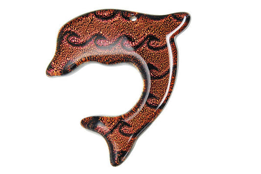 Pendant Dichroic Glass Dolphins (VR-21)