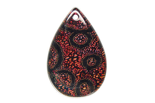Pendant Dichroic Glass Flat Briolette (VR-12)