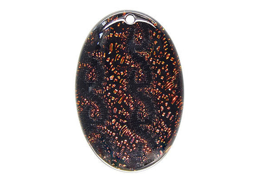 Pendant Dichroic Glass Flat Oval (VR-21)