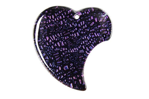 Pendant Dichroic Glass Heart (VR-20)