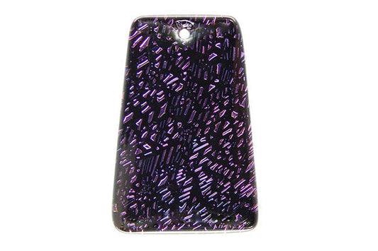 Dichroic Glass Ladder Pendant, 20x30mm, 1 Piece, Pendant for Jewelry Making