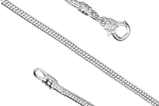 Pandora Style Bracelet, Silver-Plated with Trigger Textured Clasp, 3mm