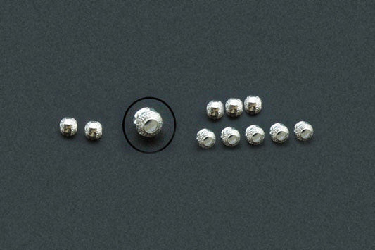 Sterling Silver Fancy Cut Stardust Bead, 5.0mm