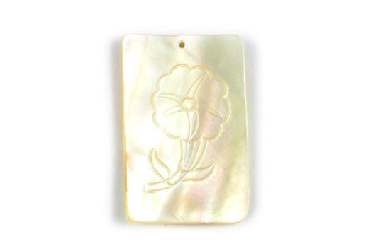 Shell Assorted Carvings Pendant, 30-50mm, 10 Pieces, Jewelry Making Supplies