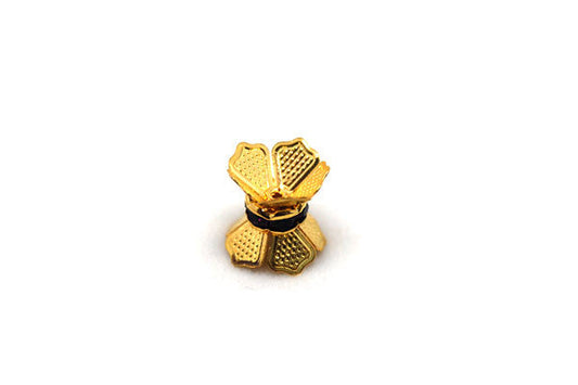 Gold-Plated Spacer w/Crystal Rhinestones, Purple, 12x12mm