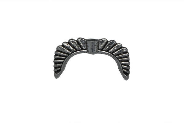 Metal Alloy Angel Wings (Antique Silver), 10x19mm