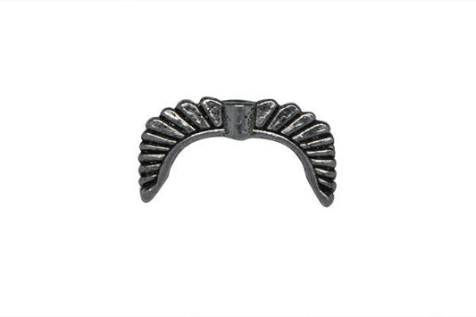 Metal Alloy Angel Wings (Antique Silver), 10x19mm