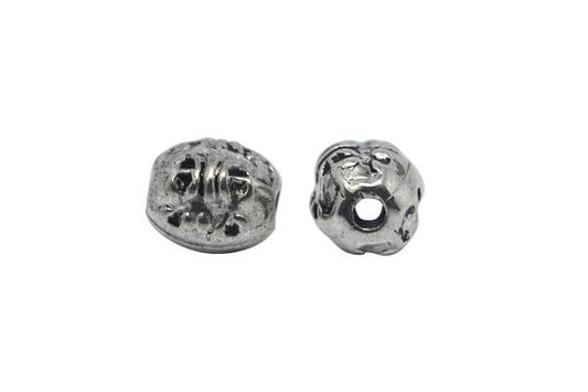 Acrylic Beads CCB, Barrel (Antique Silver), 6x7mm