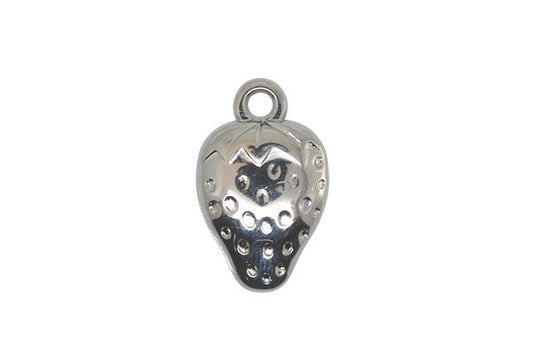 Acrylic Beads CCB, Strawberry (Nickel), 13x21mm
