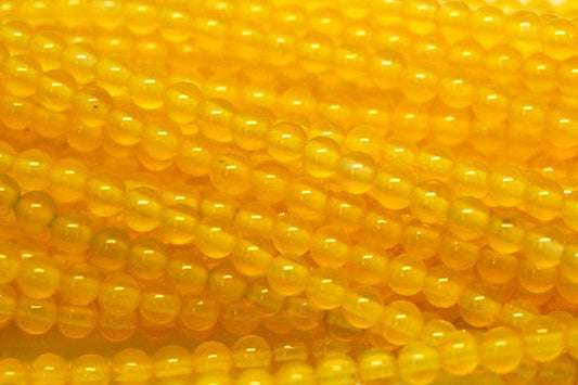 Citrine Beads - Citrine) Round - 3mm - 16-inch - unbranded beads for jewelry making