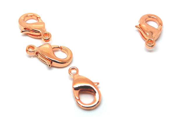 Copper Plated Oval Trigger Clasp, 7x12mm