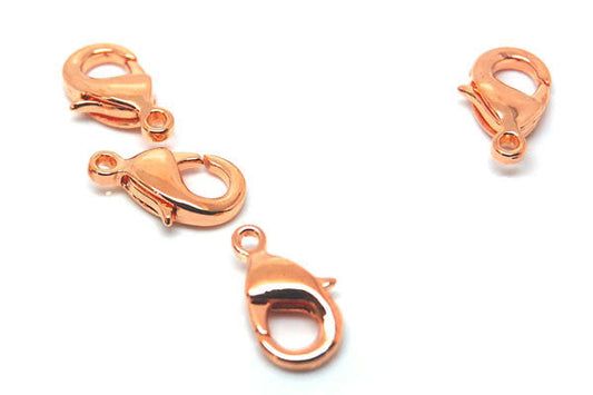 Copper Plated Oval Trigger Clasp, 7x12mm