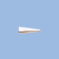 Sterling Silver Cone Bead, 4.0x12.0mm