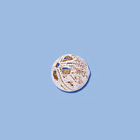 Sterling Silver Filigree Round Bead, 9.0mm