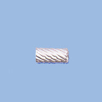 Sterling Silver Twisted Tube, 5.0x11.5mm, Jewelry Making Supplies