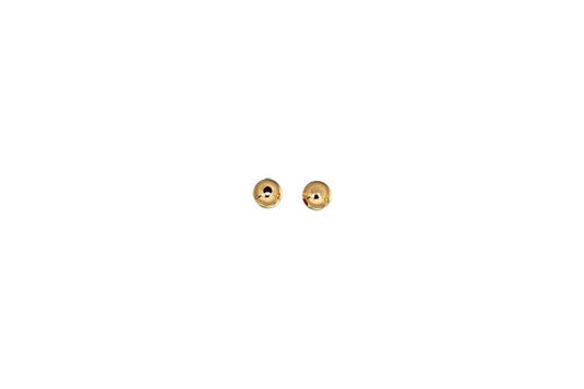 14K Gold Round Bead, 3.0mm