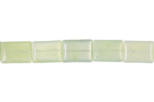 New Jade Puffy Rectangle Beads, 16-Inch Strand, Beads for Jewelry Making