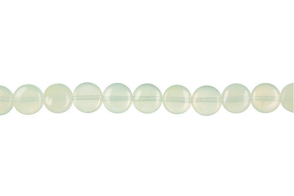 New Jade Coin Light Beads, 16-Inch Strand, Beads for Jewelry Making