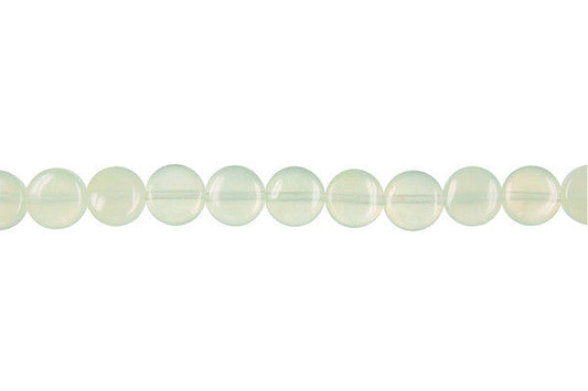 New Jade Coin Light Beads, 16-Inch Strand, Beads for Jewelry Making