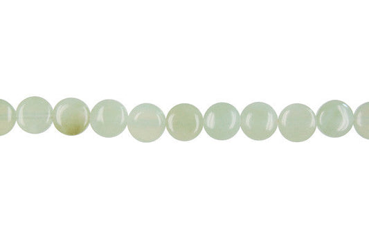 New Jade Coin Beads, 16-Inch Strand, Beads for Jewelry Making