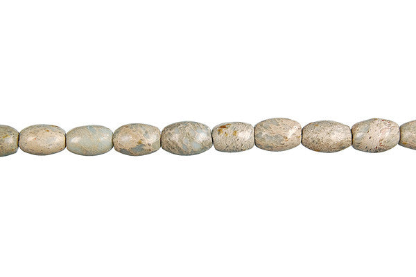 Aqua Terra Jasper Beads - Rice (B) - 6x9mm - 16-inch - unbranded beads for jewelry making