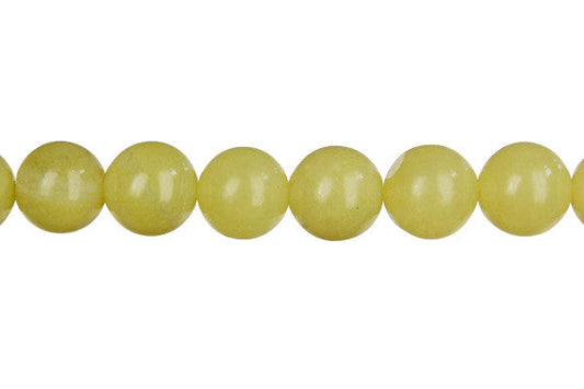 Olive Jade Round Beads, 16-Inch Strand, Beads for Jewelry Making