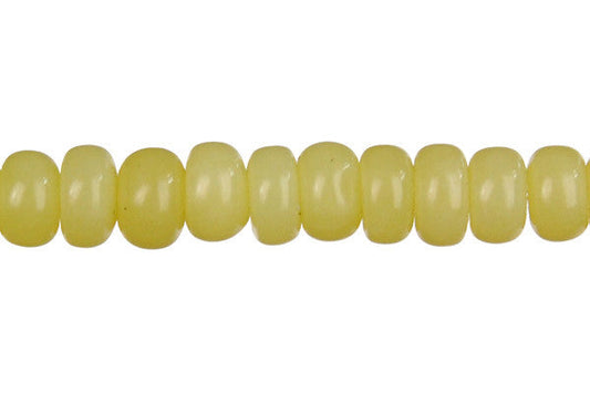 Olive Jade Rondelle Beads, 16-Inch Strand, Beads for Jewelry Making