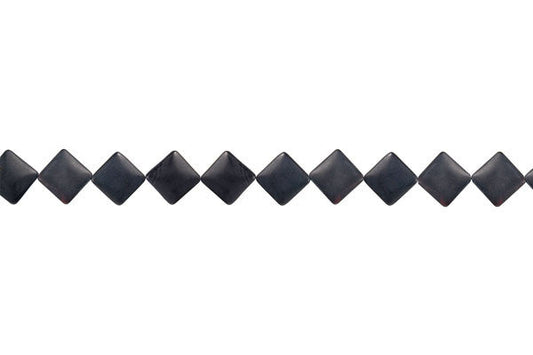 Matte Onyx Diamond Square Beads