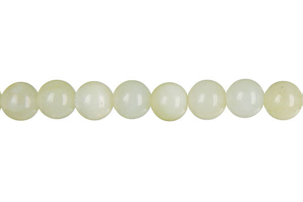 New Jade Round Light Beads, 16-Inch Strand, Beads for Jewelry Making