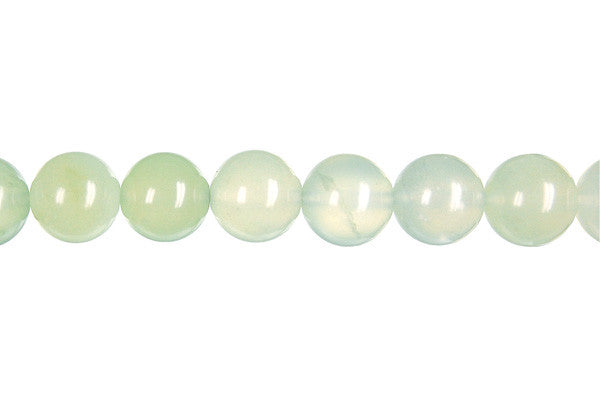 New Jade Round Light Beads, 16-Inch Strand, Beads for Jewelry Making