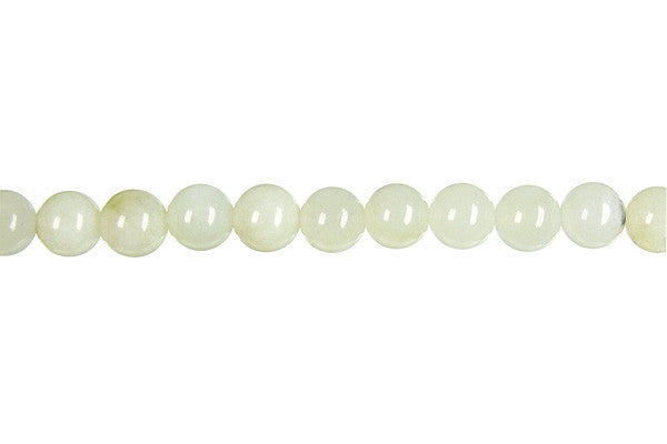 New Jade Round Light Beads, 16-Inch Strand, Beads for Jewelry Making