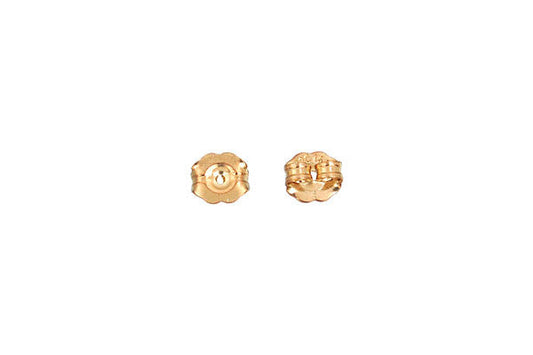 14K Gold Butterfly Earring Back, 5.0mm