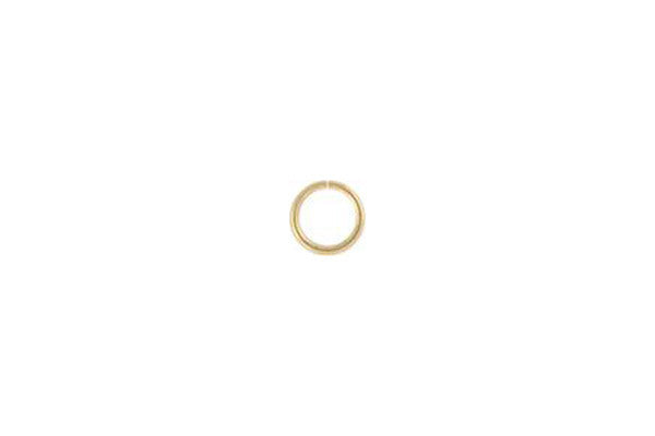 14K Gold 6mm Jump Ring, 22-Gauge, Jewelry Making Supplies