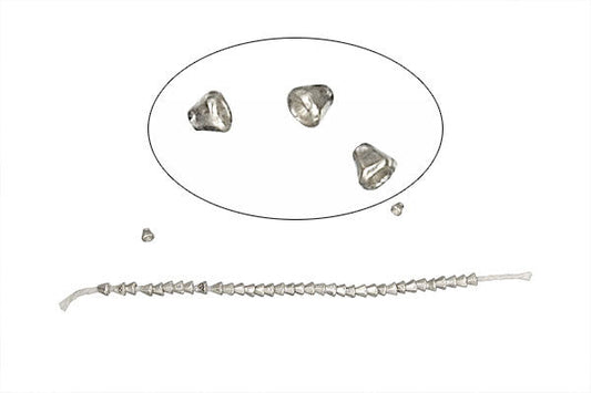 Hill Tribe Silver Cone Shape Bead Spacer, 1.8x1.5mm