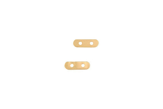 Gold Filled 2 Strand Divider Bar w/4.0mm Bead, 2.5x8.0mm