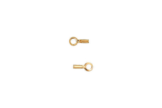 Gold Filled Endcap Crimp W/ring, 0.48mm