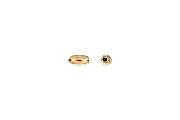 Gold Filled Oval Bead, 3.0x5.0mm