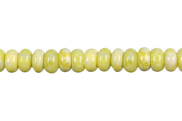 Lemon Jade Rondelle a Beads, 16-Inch Strand, Beads for Jewelry Making