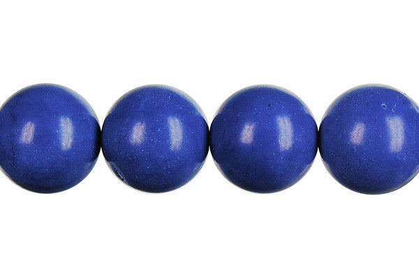 Lapis Dyed Round Beads, 16-Inch Strand, Beads for Jewelry Making