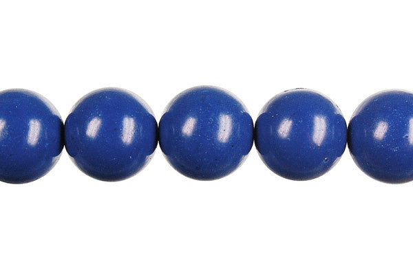 Lapis Dyed Round Beads, 16-Inch Strand, Beads for Jewelry Making