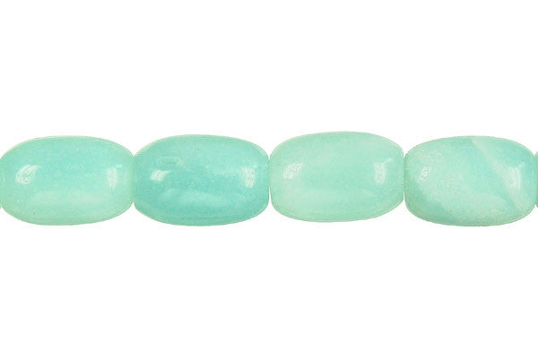 Amazonite Drum Beads, 16-Inch Strand, Jewelry Making Supplies